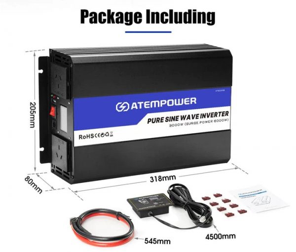 Inversor Onda Pura 3000 Watts Continuos Peak 6000 Watts. - Imagen 5